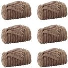 vidaXL Bett&uuml;berwurf Wohndecken 6 pcs Kamel 270 x 240 cm Fleece