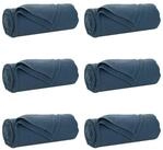 vidaXL Bett&uuml;berwurf Wohndecken 6 pcs Marineblau 170 x 130 cm Fleece