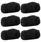vidaXL Bett&uuml;berwurf Wohndecken 6 pcs Schwarz 270 x 240 cm Fleece