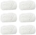 vidaXL Bett&uuml;berwurf Wohndecken 6 pcs Wei&szlig; 150 x 130 cm Fleece