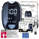 GlucoCheck Blutzuckermessger&auml;t GlucoCheck GOLD Starter-Set mit 110 Teststreifen