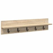 vidaXL Regal Wandmontierter nachttisch Sonoma-Eiche 80 x 10,5 x 18 cm, 1-tlg.