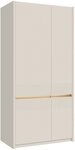 FORTE Garderobenschrank Oak Squere, Schrank, Stauraum, Kleiderstange inklusive...