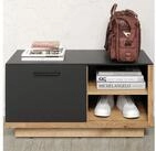 trendteam Sitzbank, Bank Garderoben-Sitzbank Schuhbank Holzbank Anthrazit...