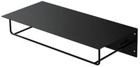 ML-DESIGN Kleiderstange Metall Wandgarderobe mit Hakenleiste, Kleiderstange &