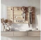 MCW Garderobenpaneel MCW-C89F, Shabby-Look, 4 gro&szlig;e und 4 kleine Haken
