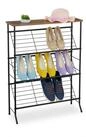 relaxdays Schuhregal Industrial Schuhregal f&uuml;r 9 Paar Schuhe