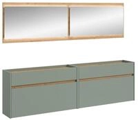 xonox.home Kleiderschrank Drive Garderobenm&ouml;bel Set D31 Salbeidekor. (4-St)
