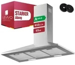 Levivo Wandhaube A+++ 410 m3/h Dunstabzugshaube 60cm und 90cm Umluft & Abluft...