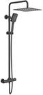 Rainsworth Duschsystem mit Thermostat, 3 Strahlart(en), komplett-set, 92-126 cm