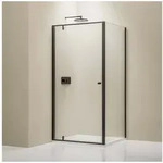 Bernstein Eckdusche NT604 FLEX 100x80 cm Schwarz, BxT: 100x80 cm, Eckdusche...