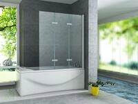 Aloni Badewannenaufsatz CR-C031, (1 tlg), ESG-Sicherheitsglas mit...