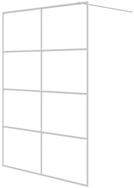 vidaXL Duschwand Duschwand f&uuml;r Begehbare Dusche Wei&szlig; 140x195 cm ESG-Klarglas