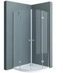doporro Runddusche Viertelkreisdusche Duschkabine ESG-Sicherheitsglas Easy-Clean