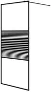 vidaXL Duschwand, Duschabtrennung f&uuml;r Begehbare Dusche Schwarz 90x195 cm...