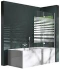 Mai & Mai Badewannenaufsatz Duschwand f&uuml;r Badewanne Badewannenfaltwand ESG GLAS