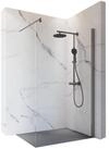 Schulte Walk-in-Dusche Alexa Style 2.0 Duschwand - 120x200 cm, Klar Hell,