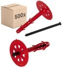 PROTEKTOR Schrauben- und D&uuml;bel-Set D&auml;mmstoffd&uuml;bel &Oslash;10mm, Schlagd&uuml;bel mit