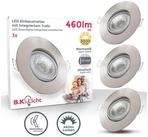 B.K.Licht LED Einbaustrahler SET Einbauleuchten 90mm dimmbar 230V ultra-flach