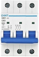 CHINT Schalter Chint 179710 NB1-63 3P C63 6kA DB Leitungsschutzschalter 3polig...