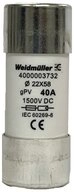 Weidm&uuml;ller Stromsto&szlig;schalter Weidm&uuml;ller 4000003732 FUSE WSFL 22X58 40A 1K5V...