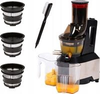 Lund Slow Juicer Entsafter Slow Juicer 150W Schwarz mit Filtern und Zubeh&ouml;r,...
