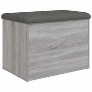 vidaXL Sitzbank, Bank mit Stauraum Grau Sonoma 62x42x45 cm Holzwerkstoff