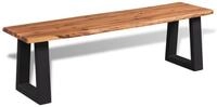 vidaXL Sitzbank Sitzbank nholz Massiv 160 cm