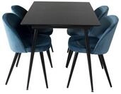ebuy24 Essgruppe SilarBLExt Essgruppe Esstisch Ausziehbarer Tisch L, (5-tlg)
