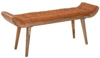 Wohnling Polsterbank WL6.479 Sitzbank Chesterfield Echtleder 125x50x38 cm...