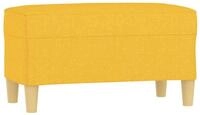 vidaXL Sitzbank Sitzbank Hellgelb 70x35x41 cm Stoff