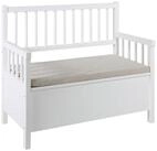 ACTONA GROUP Bank Aster Sitzbank mit Kissen wei&szlig;, beige. (1-St)
