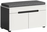 xonox.home Sitzbank, Basalt grau Nachbildung Melamin beschichtet modern...