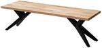 Wohnling Essbank WL7.229 Esszimmerbank Akazie Massivholz 175 cm Sitzbank Loft...