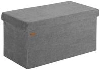 Casaria Sitzbank, Cord Anthrazit Faltbar 76x38cm 300kg Belastbarkeit Wohnzimmer