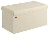 Casaria Sitzbank, Cord Beige Faltbar 76x38cm 300kg Belastbarkeit Wohnzimmer