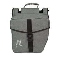 Haberland Fahrradtasche Haberland Doppeltasche 31l Basic L 3.0 grau - flexible