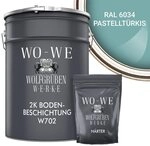 WO-WE Bodenversiegelung 2K Garagenfarbe Bodenbeschichtung W702, 2,5-20Kg,