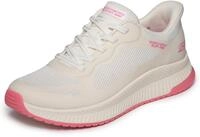 Slip-On Sneaker SKECHERS "BOBS SQUAD 4", Damen, Gr. 37, rosa (wei&szlig;, pink), Mesh,