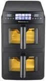 Melchioni Hei&szlig;luftfritteuse Giulia, 2600 W, Doppelschublade f&uuml;r gleichzeitiges