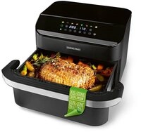 GOURMETmaxx Hei&szlig;luftfritteuse Vario-Kammer-Hei&szlig;luftfritteuse, 10 l (2 x 5) -