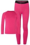 SUPER.NATURAL Langarmshirt f&uuml;r Kinder,Merino K TUNDRA175 BASE SET atmungsaktiv
