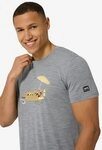 SUPER.NATURAL T-Shirt f&uuml;r Herren,Merino M HOT DOG TEE mit Tier-Motiv,...