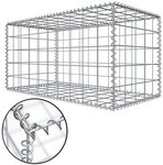 Niederberg Metall Gabionenzaun 100 x 50 x 50 cm Steingabione Feuerverzinkt - Gabione
