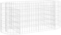 vidaXL Hochbeet Gabionen-Hochbeet Verzinktes Eisen 120x50x50 cm (1 St)