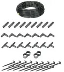 HaGa Bew&auml;sserungssystem Bew&auml;sserungsset - 100 Meter Tropfschlauch 16mm ohne...