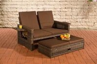 CLP Gartenlounge-Set Ancona 5mm, mit verstellbarer R&uuml;ckenlehne