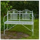 HTI-Living Gartenbank Gartenbank Creme Metallbank Celia (St&uuml;ck, 1-St., 1