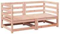 vidaXL Gartenlounge-Set, 2-tlg. Garten-Sofagarnitur Massivholz Douglasie