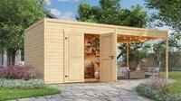 weka Gartenhaus Batu 3 mit Anbau, BxT: 600x609,2 cm